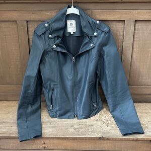 NWOT Spartina 449 Leather Moto Jacket
